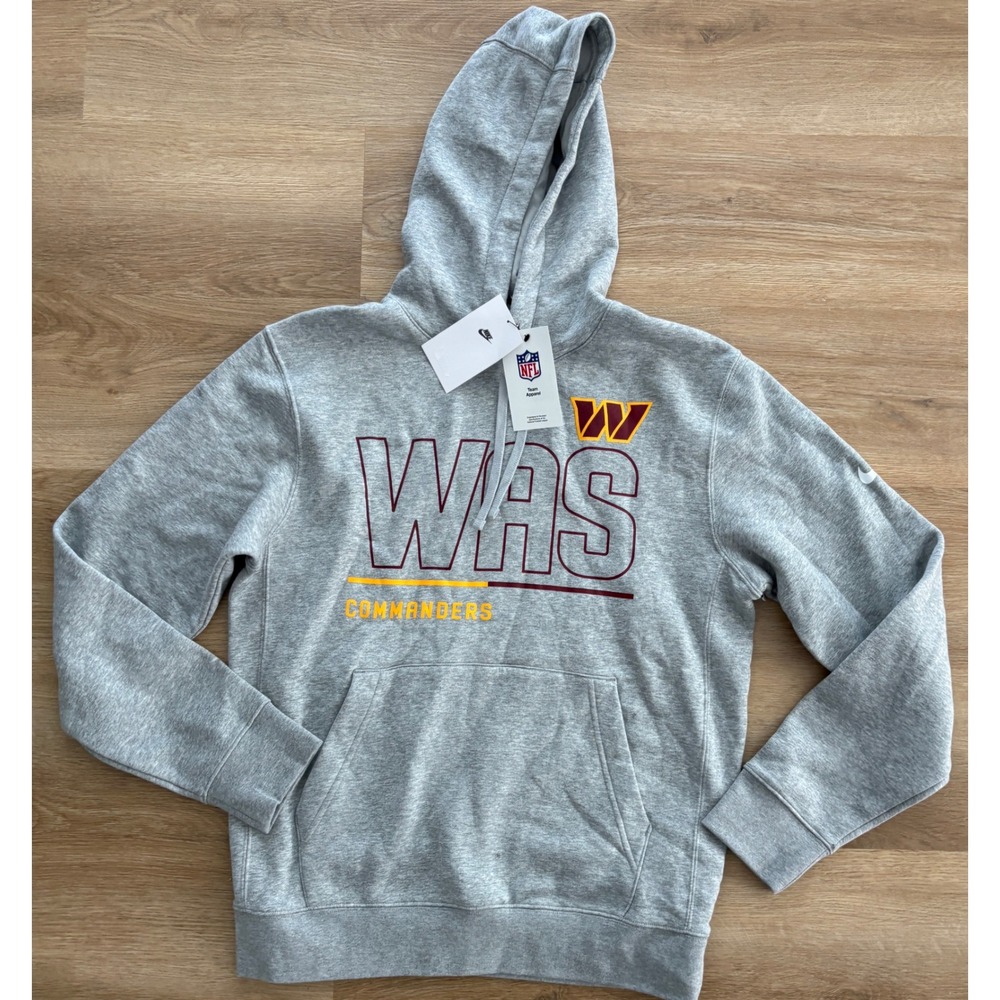 NWT Men's Nike Washington Commanders Hoodie - Small - Gray